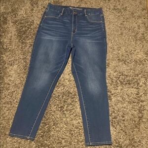 No Boundaries Women's Straight Leg Jeans - Blue